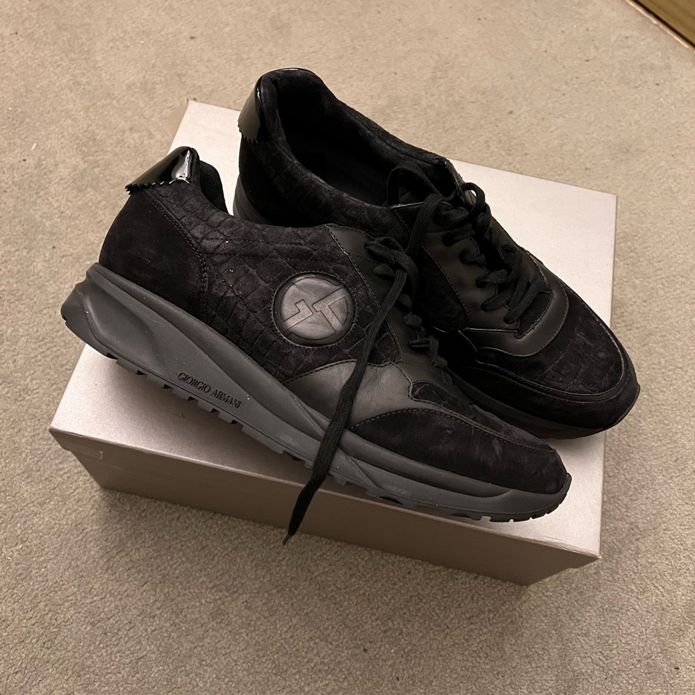 Giorgio Armani Sneaker Crocodile Leather 10 US